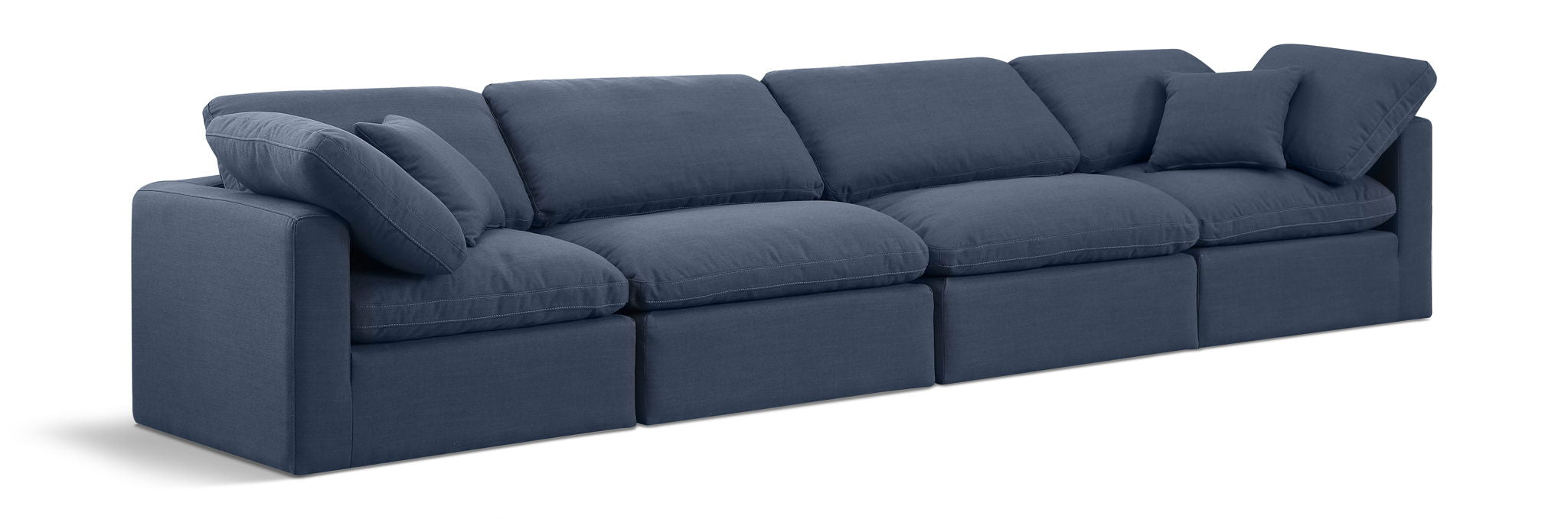 Indulge - Linen 4 Seat Modular Sofa