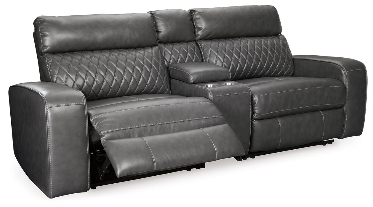 Samperstone - Power Reclining Sectional - Albert's Furniture (Wayne, MI)