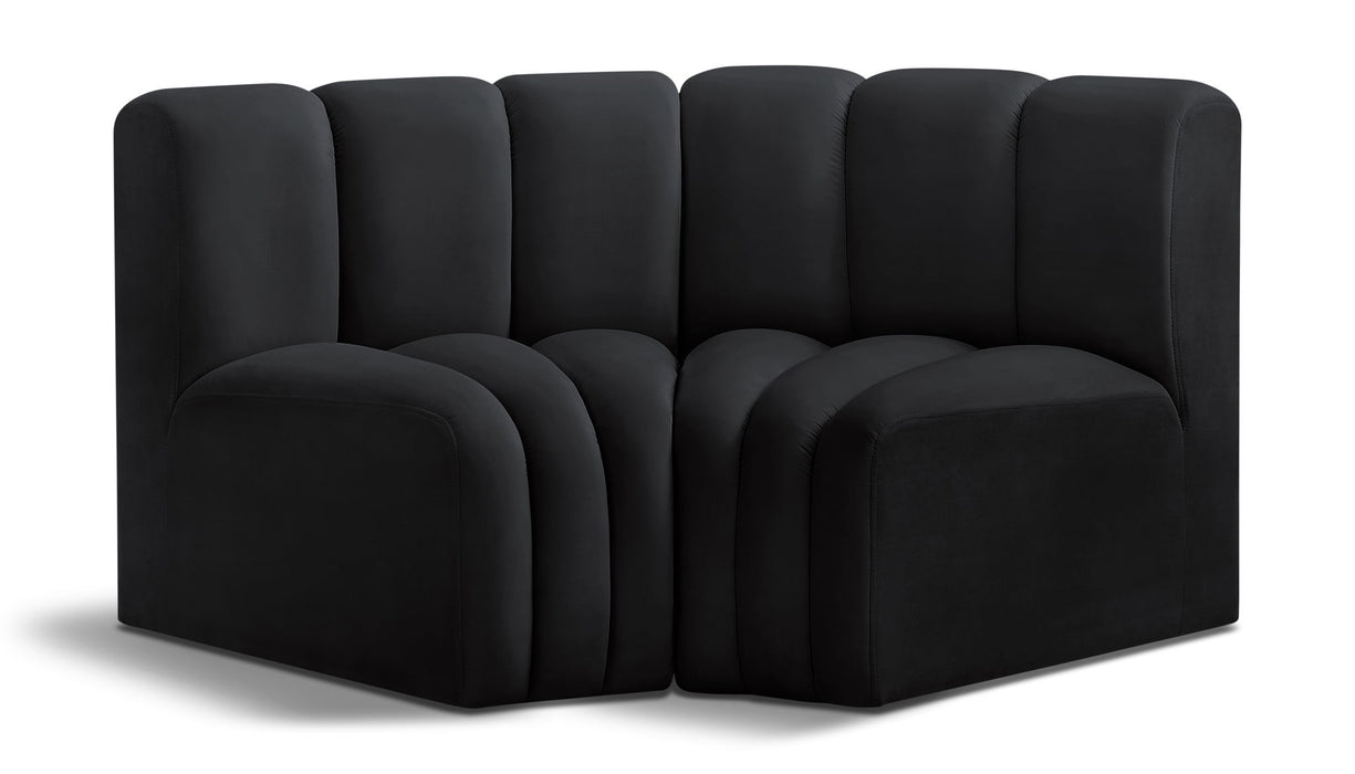 Arc - Velvet 2 Piece Modular Sofa