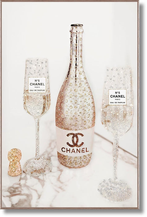 Glitter Toast Celebration - 32" x 47" Framed Wall Art - Albert's Furniture (Wayne, MI)