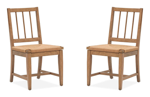 Lindon - Dining Side Chair With Paper Cord Seat (Set of 2) - Light Brown - Albert's Furniture (Wayne, MI)