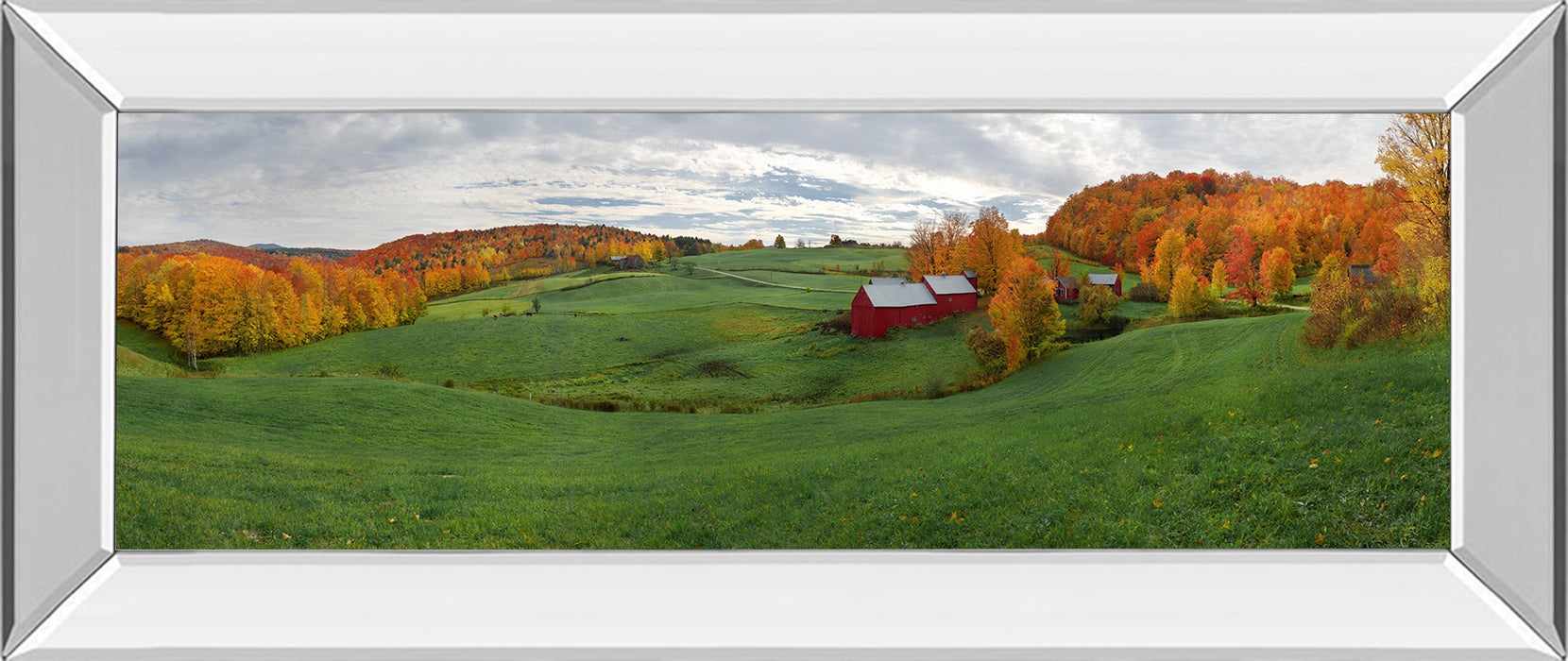 Jenne Farm By Shelley Lake - Mirror Framed Print Wall Art - Green