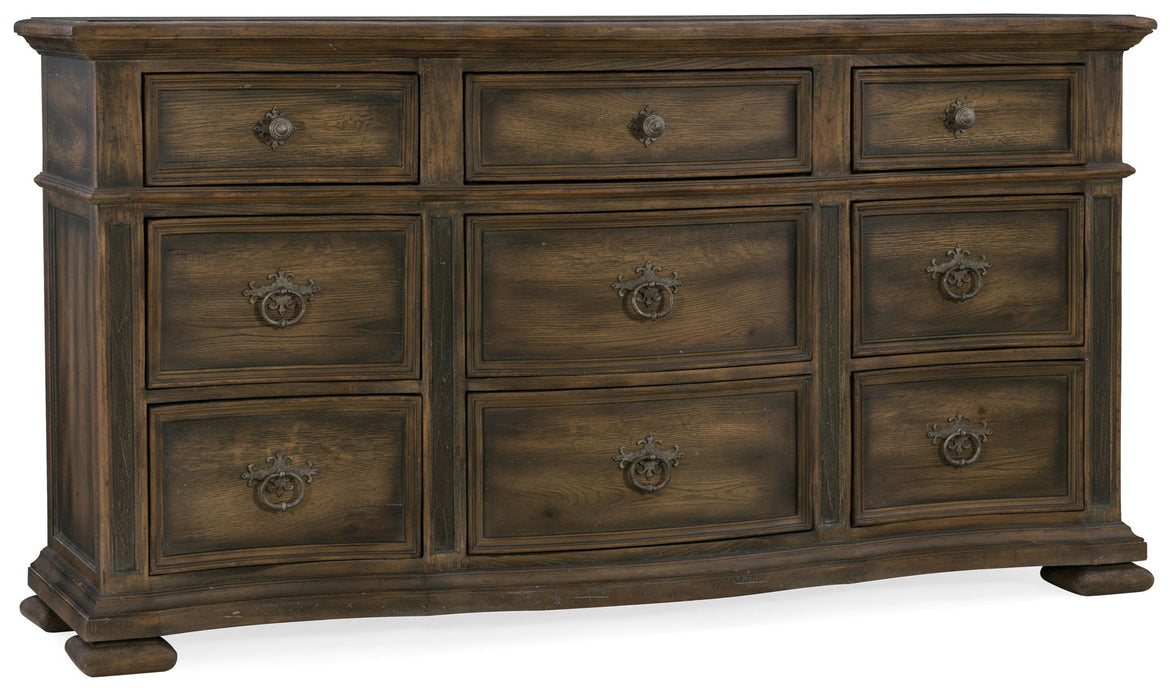Hill Country - Williamson 9-Drawer Dresser - Dark Brown
