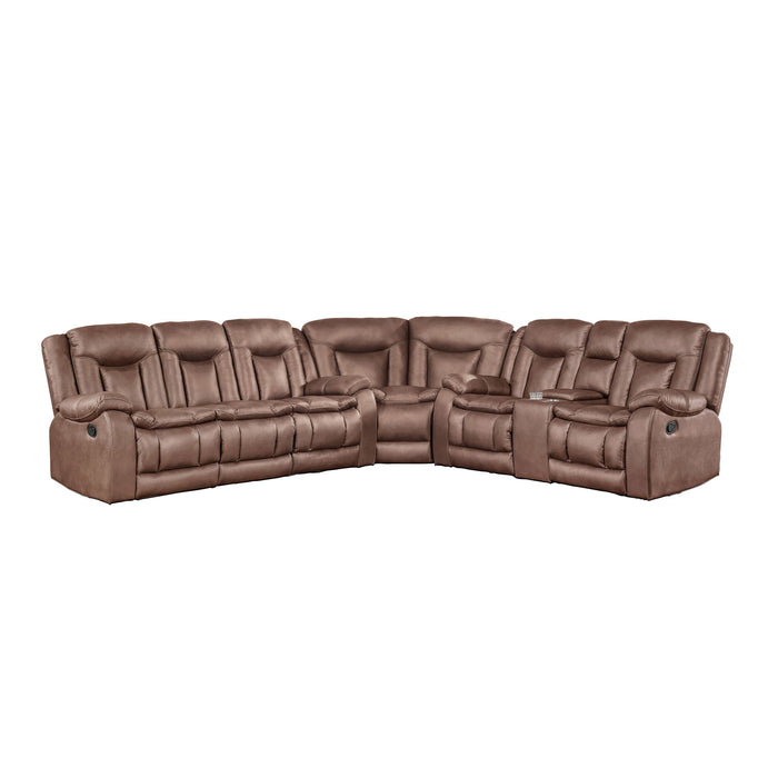 Morello - 3 Piece Manual Sofa/Loveseat/Wedge - Albert's Furniture (Wayne, MI)