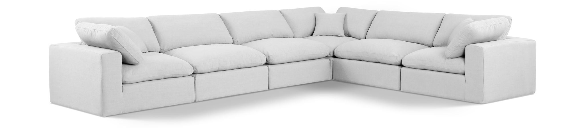 Comfy - 6 Piece Linen Modular Corner Sectional