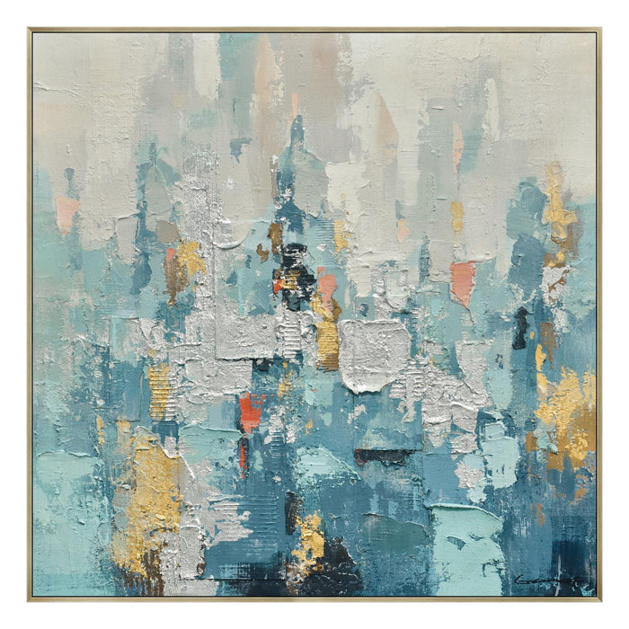 Icy Skyline Dream - 35" x 35" Framed Wall Art - Albert's Furniture (Wayne, MI)