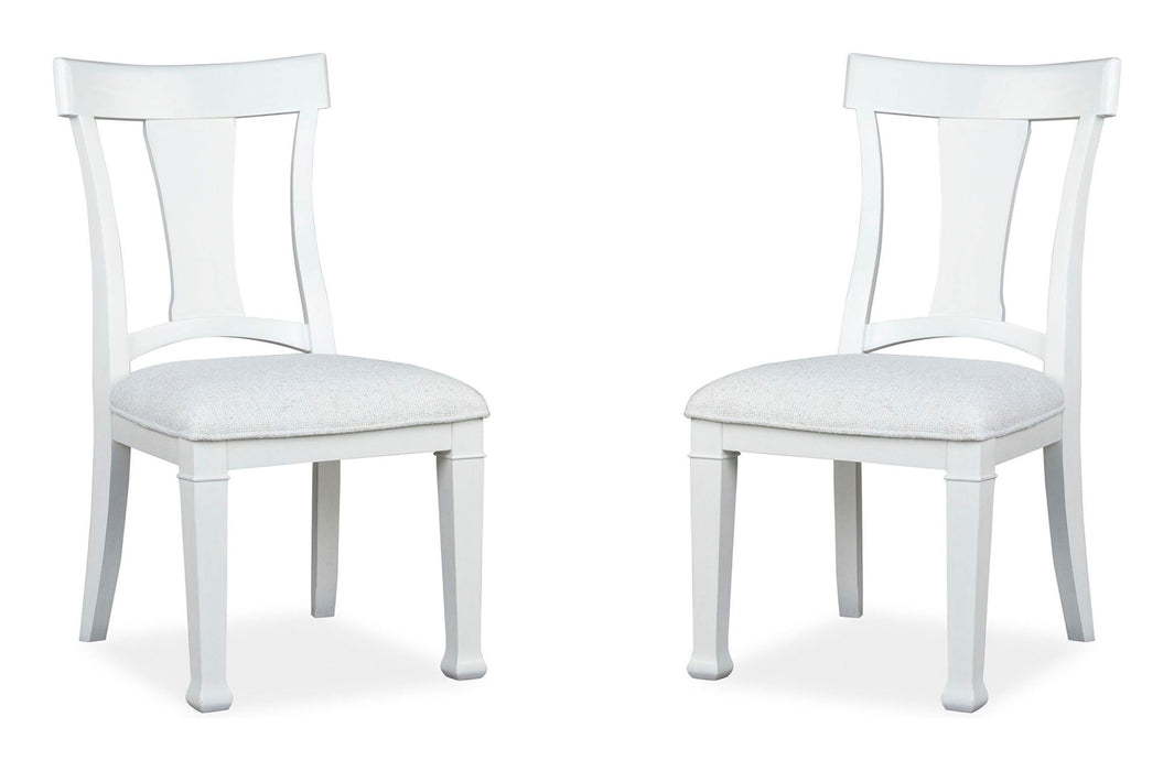 Kingston - Upholstered Side Chair (Set of 2) - Whisper White And Cerused Nutmeg