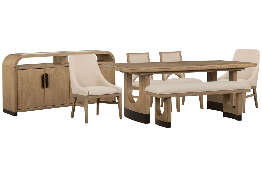 Tristan - Extendable Trestle Dining Table Set