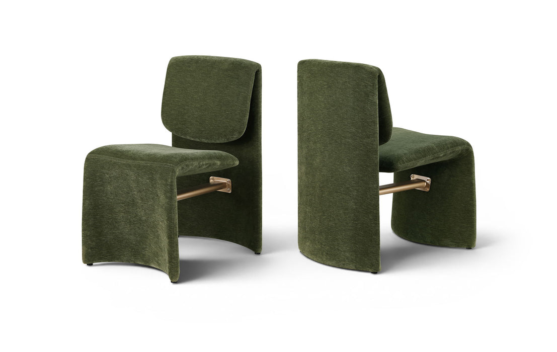 Slique - Performance Fabric Upholstered Dining Chair (Set of 2)