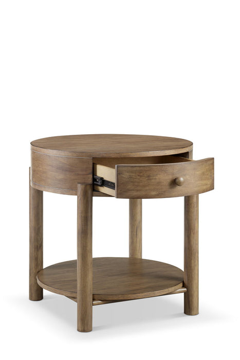 Hadleigh - Round End Table - Honey - Albert's Furniture (Wayne, MI)