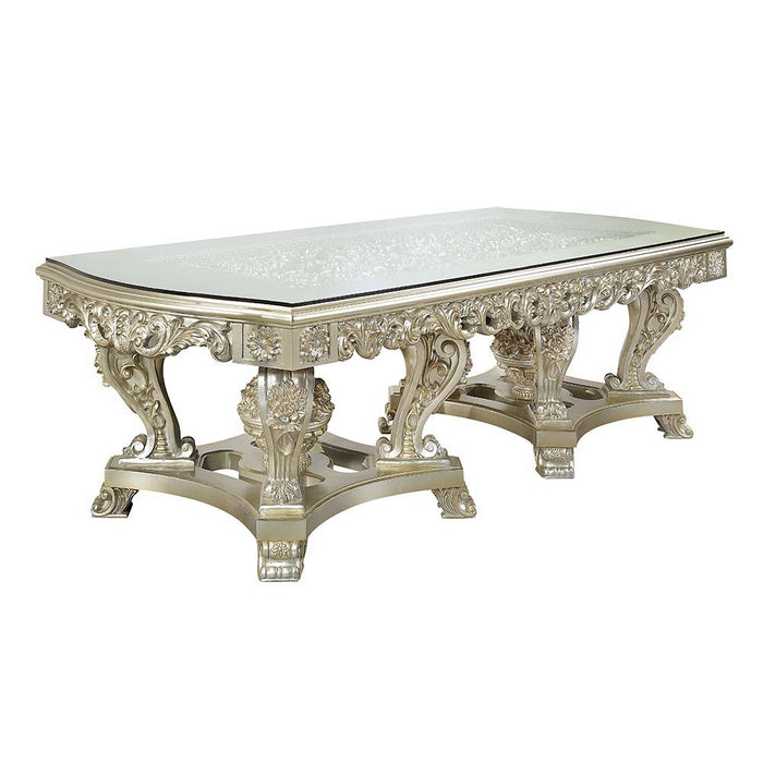 Sorina - Dining Table - Antique Gold Finish