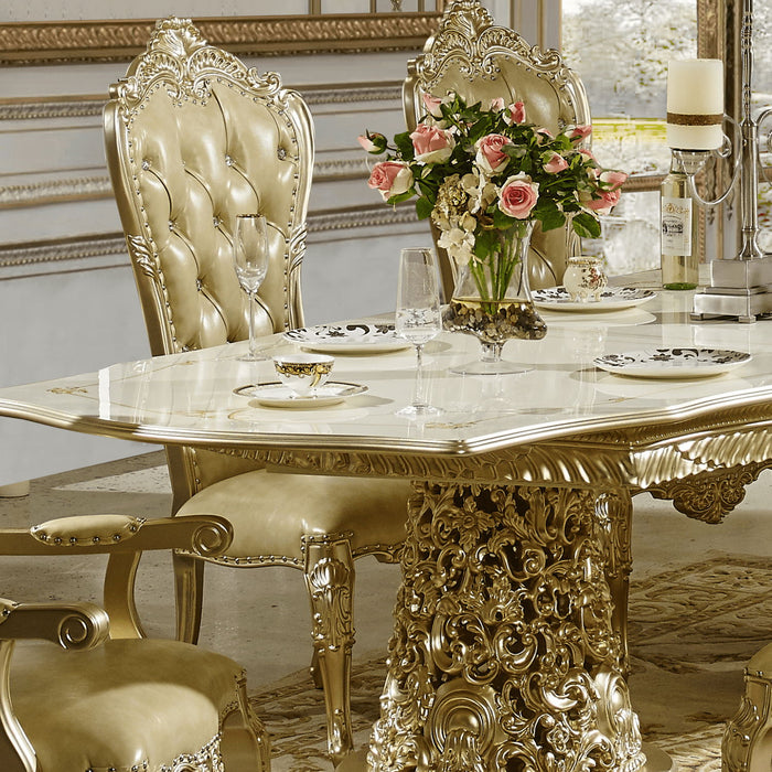 HD-1812 - Side Chair - Champagne Gold / Pearl