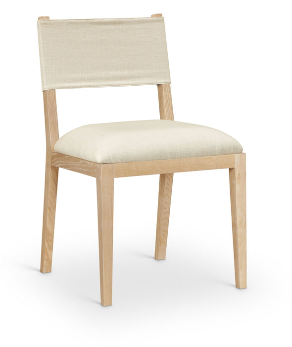 Avon - Linen Textured Performance Fabric Upholstered Dining Side Chair (Set of 2)