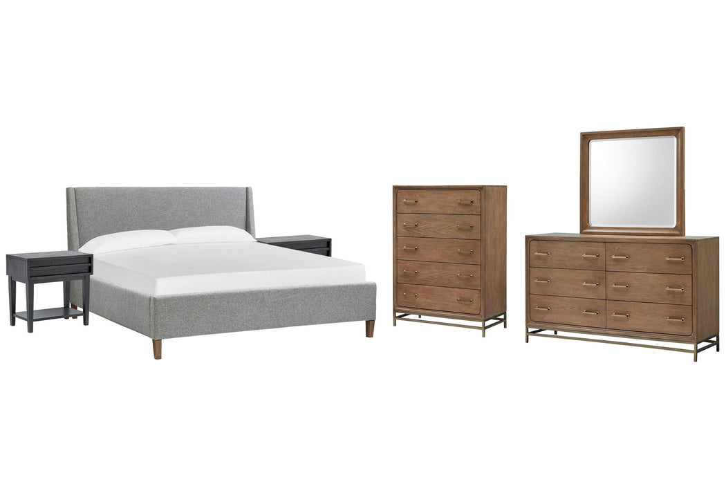 Lindon - Upholstered Island Bed Set