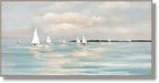 Harbor Drift - 28" x 55" Framed Wall Art - Light Blue - Albert's Furniture (Wayne, MI)