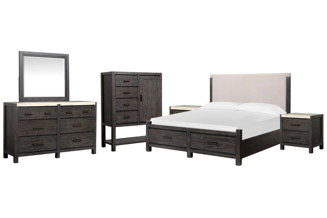 Plum Creek - Upholstered Panel Storage Bedroom Set