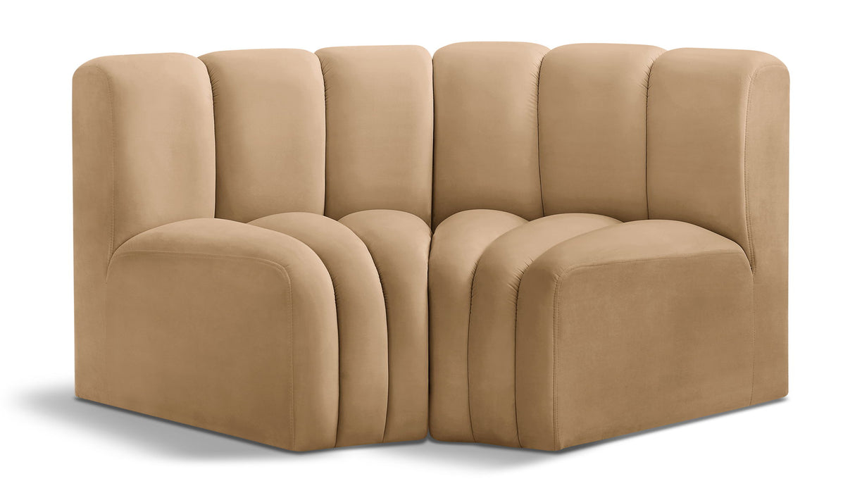 Arc - Velvet 2 Piece Modular Sofa