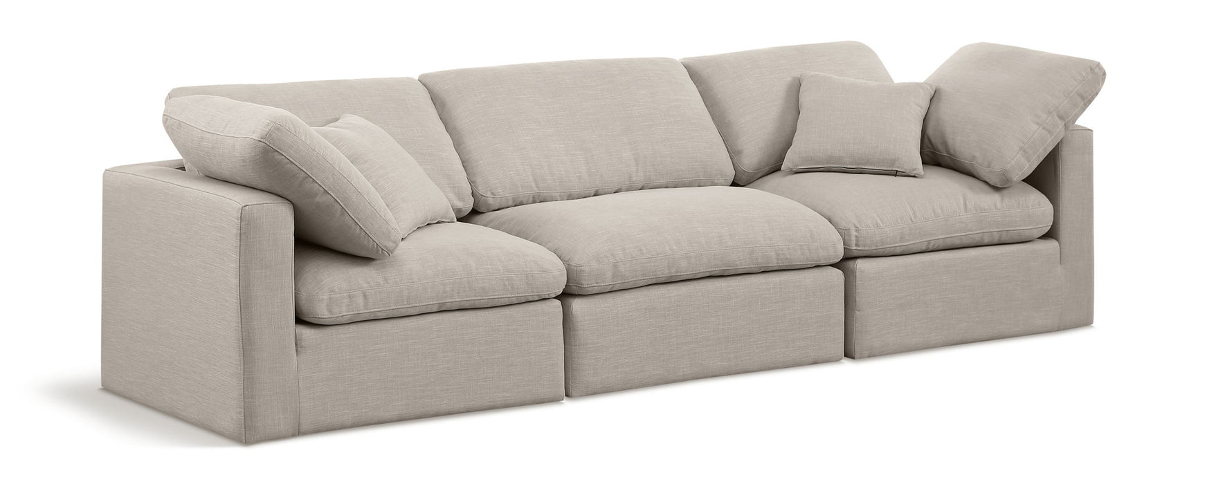 Indulge - Linen 3 Seat Modular Sofa