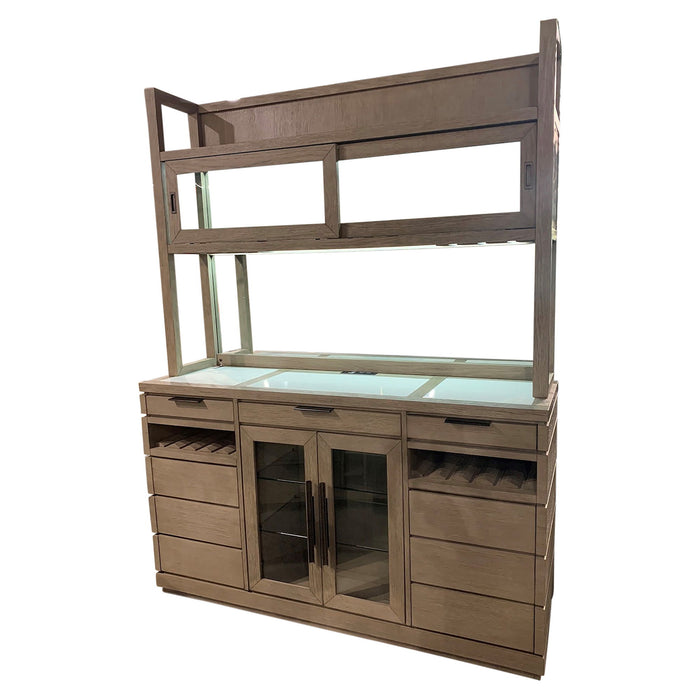 Pure Modern Dining - Bar Buffet Hutch - Moonstone