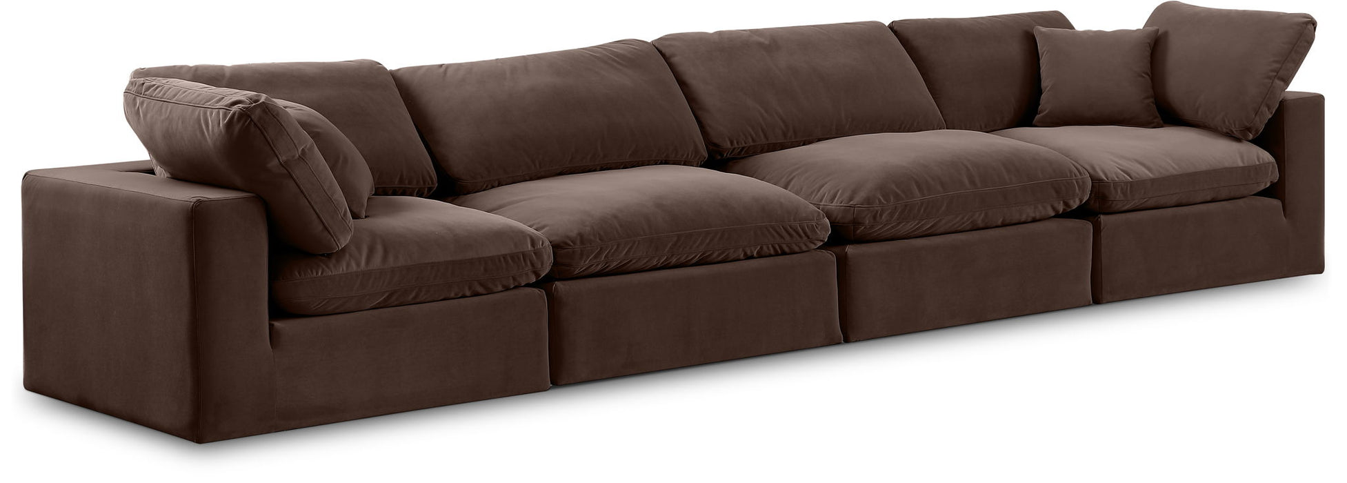 Comfy - Velvet Modular Sofa 4 Seats