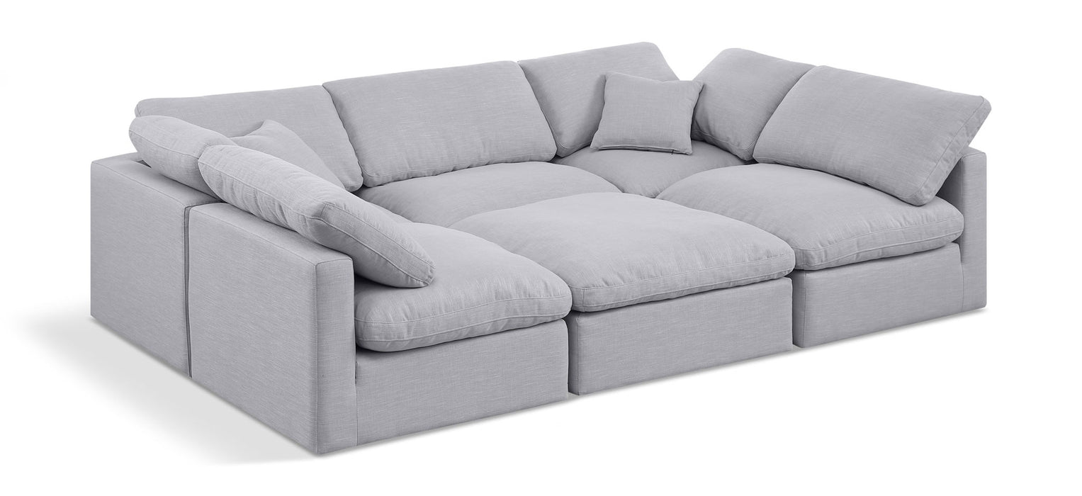 Indulge - Linen 6 Piece Modular Sectional