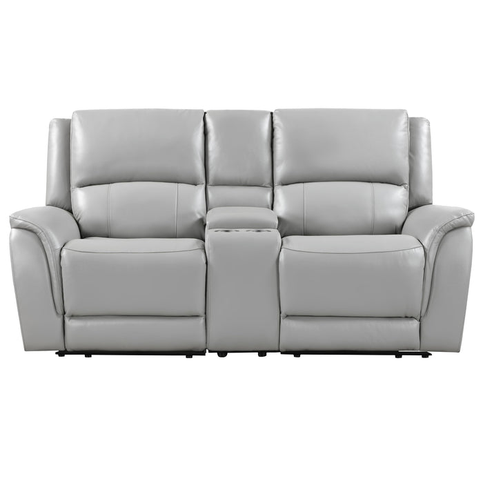 Alexandria - Power Reclining Console Loveseat