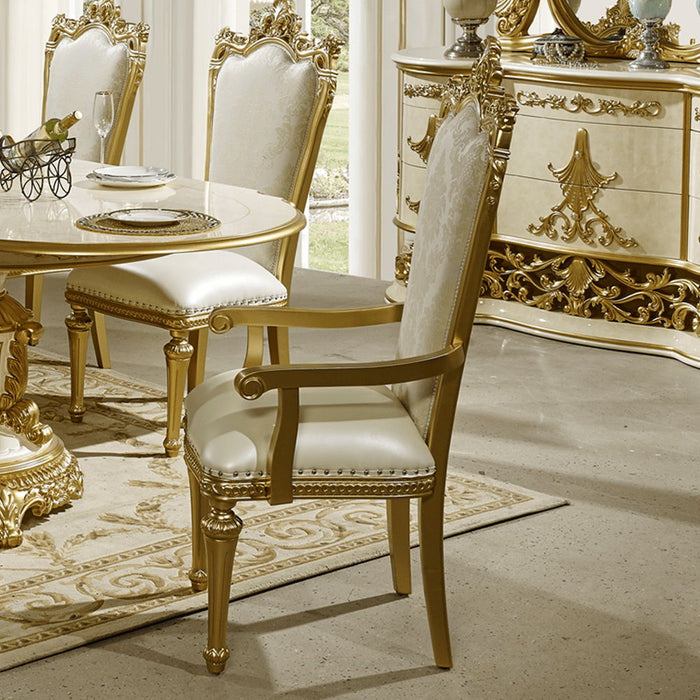 HD-5133 - Side Chair - Gold / Pearl