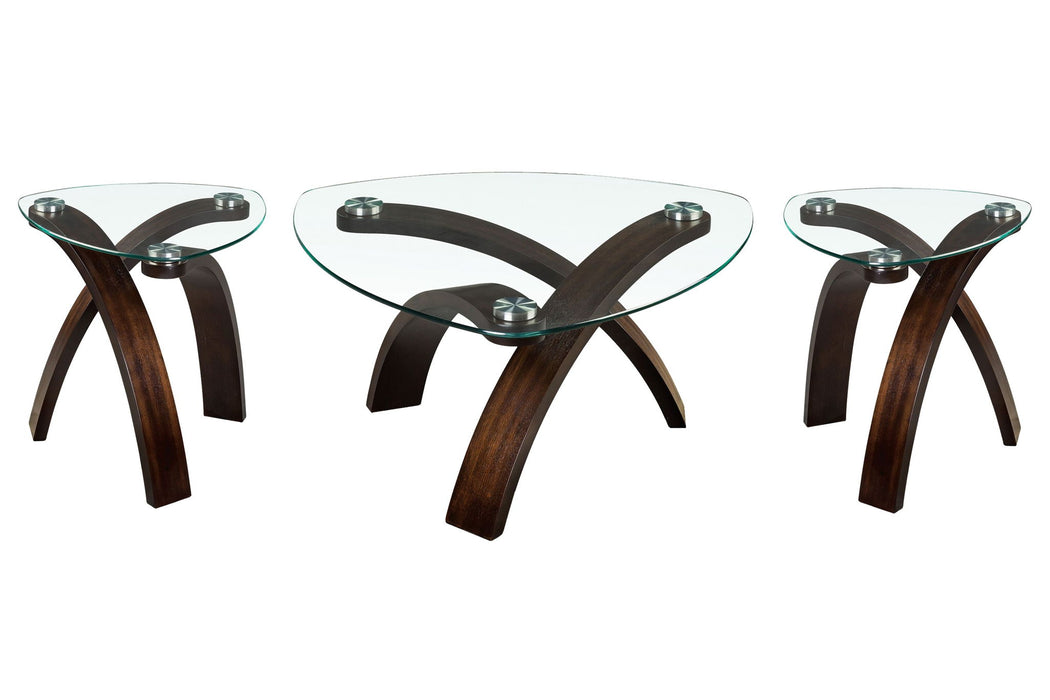 Allure - Pie Shaped Cocktail Table Set