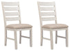 Skempton - Dining UPH Side Chair (Set of 2) - White - Albert's Furniture (Wayne, MI)