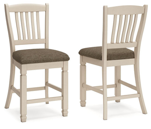 Bolanburg - Upholstered Barstool (Set of 2) - Beige - Albert's Furniture (Wayne, MI)