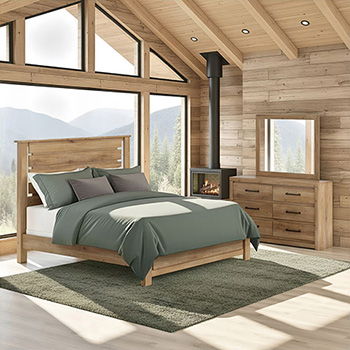 Brozmont - Bedroom Mirror - Tan - Albert's Furniture (Wayne, MI)