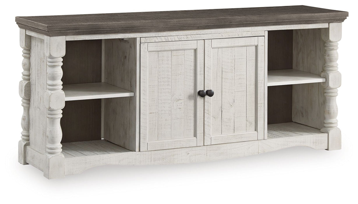Havalance - Extra Large TV Stand - 2 Doors - Brown / Beige - Albert's Furniture (Wayne, MI)