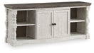 Havalance - Extra Large TV Stand - 2 Doors - Brown / Beige - Albert's Furniture (Wayne, MI)