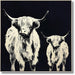 Nocturne Highland Silhouettes - 35" x 35" Framed Wall Art - Black - Albert's Furniture (Wayne, MI)