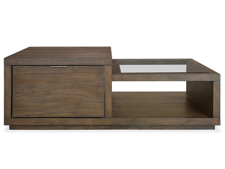 Merrick - Rectangular Cocktail Table With Casters - Homestead Brown