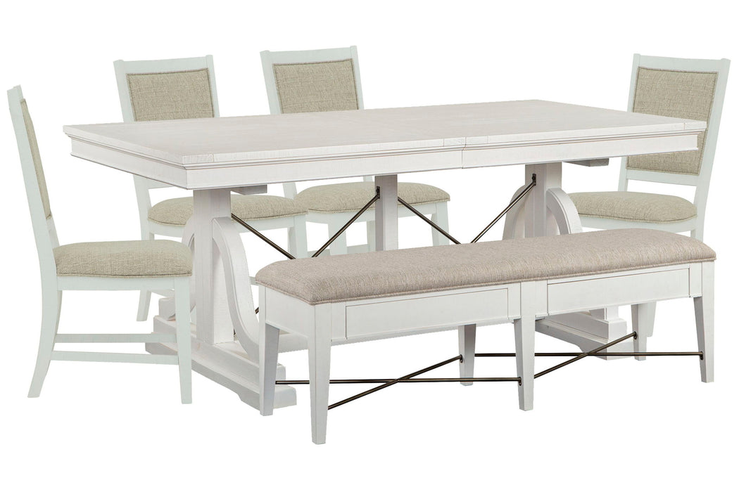Heron Cove - Extendable Trestle Dining Table Set