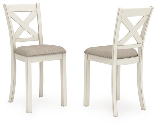 Robbinsdale - Upholstered Barstool (Set of 2) - Antique White - Albert's Furniture (Wayne, MI)