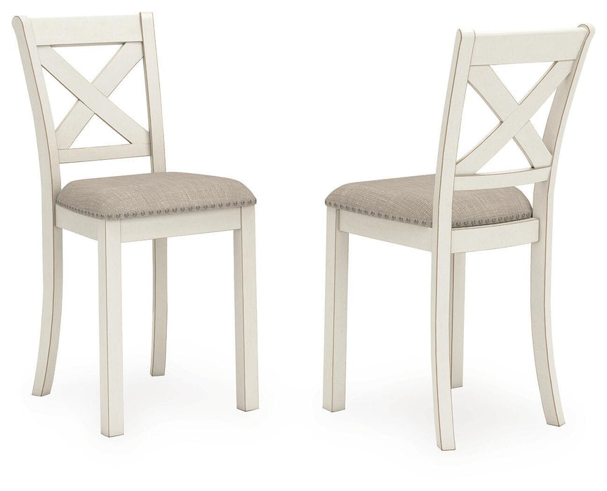 Robbinsdale - Upholstered Barstool (Set of 2) - Antique White - Albert's Furniture (Wayne, MI)