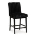 Mervannie - Upholstered Barstool (Set of 2) - Black - Albert's Furniture (Wayne, MI)