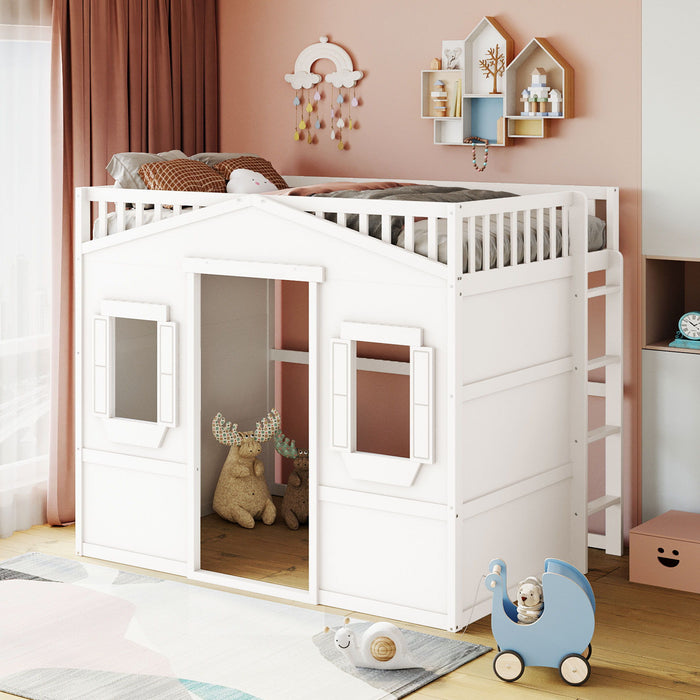 House Loft Bed With Ladder