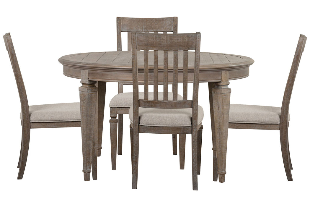 Lancaster - Extendable Round Dining Table Set