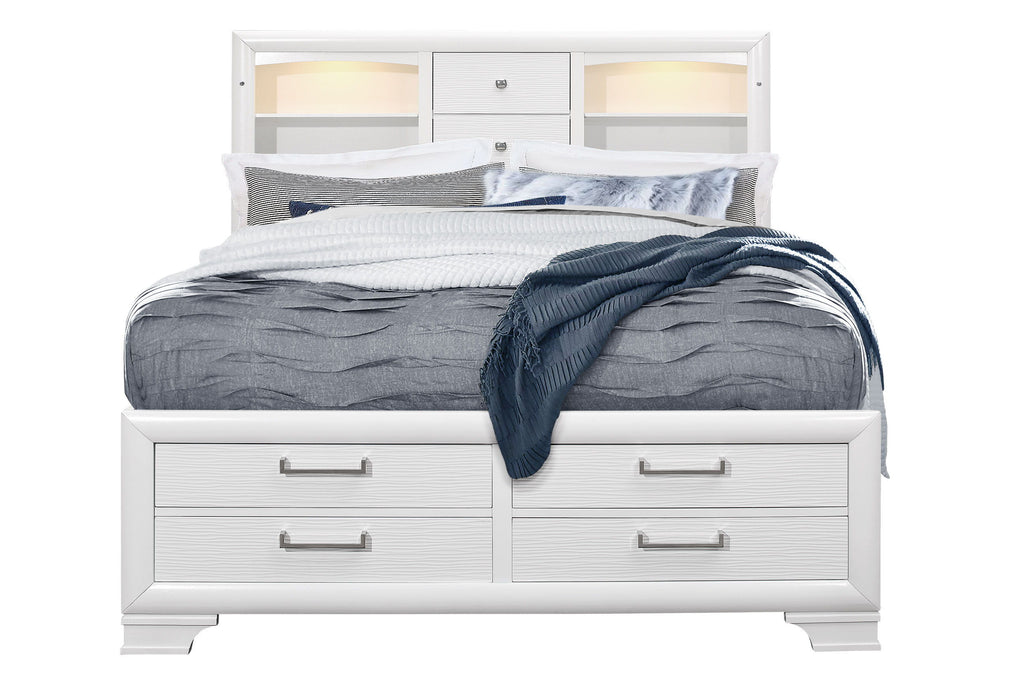 Jordyn - Full Bed Headboard With Storage - White