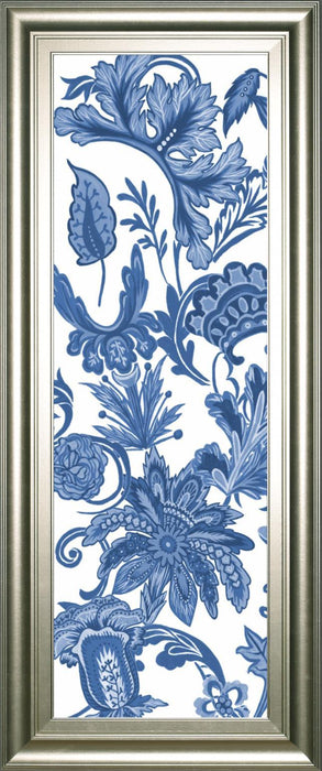 18x42 Indigo Chintz V By Melissa Wang - Blue