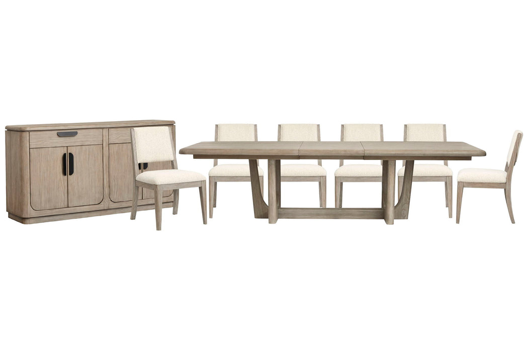 Braelyn - Extendable Trestle Dining Table Set