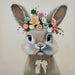 Blossom Bunny Portrait - 25" x 25" Framed Wall Art - Gray - Albert's Furniture (Wayne, MI)