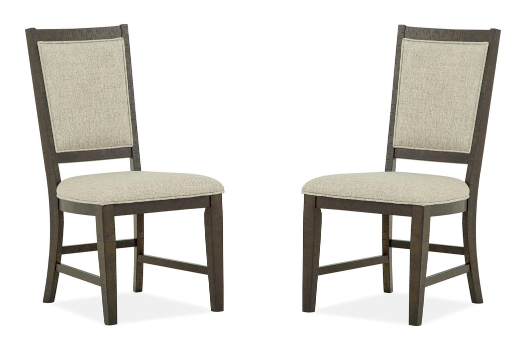 Westley Falls - Step Up Side Chair With Upholstered Seat & Back (Set of 2) - Dark Brown - Albert's Furniture (Wayne, MI)