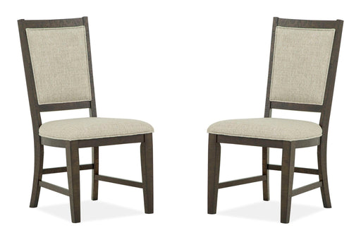 Westley Falls - Step Up Side Chair With Upholstered Seat & Back (Set of 2) - Dark Brown - Albert's Furniture (Wayne, MI)