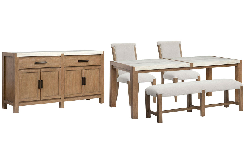 Plum Creek - 5 Piece Rectangular Dining Table Set