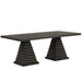 Plateau - 78" Rectangle Dining Table - Top & Base - Dark Brown - Albert's Furniture (Wayne, MI)