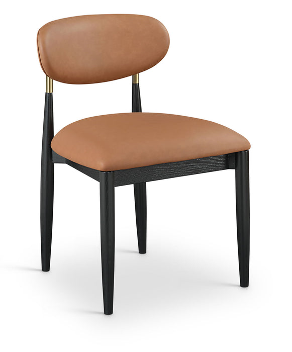 Riccio - Dining Side Chair (Set of 2) - Black And Gold Frame
